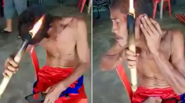 کوتاه کردن مو به روش کز دادن با آتش! + فیلم