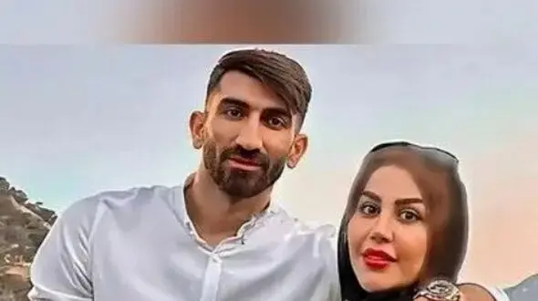 پیاده روی عاشقانه و دونفره علیرضا بیرانوند و اکرم بانو در خیابان خلوت/ یار خوب تمام ماجراست