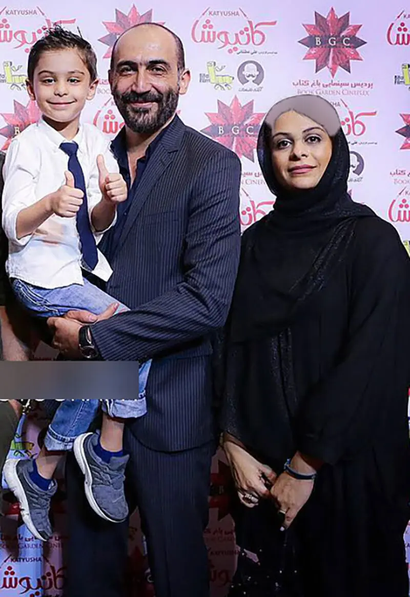 هادی حجازی فر با همسرش