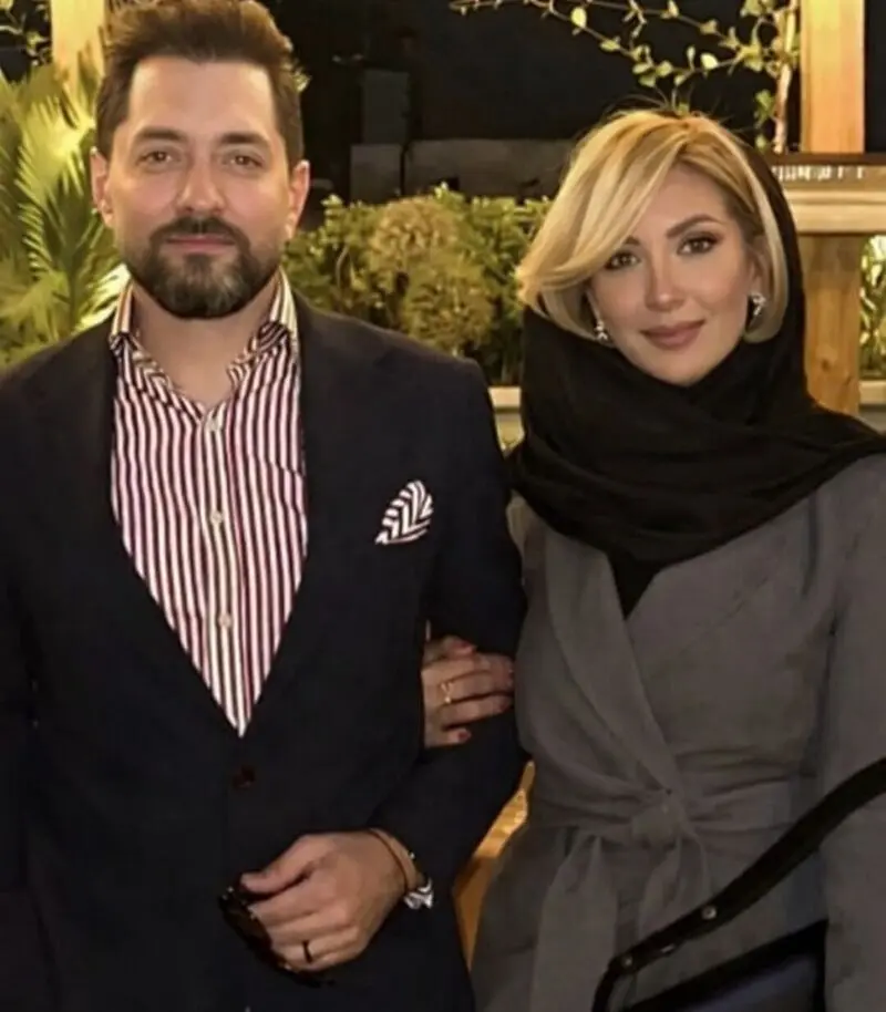 بهرام رادان و همسرش