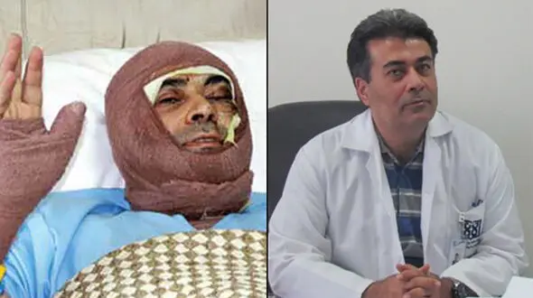 کیفرخواست سنگین برای  عاملان اسیدپاشی به مدیر بیمارستان +عکس
