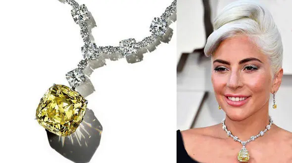 گردنبند آدری هیپورن بر گردن لیدی گاگا درخشید/ عکس 