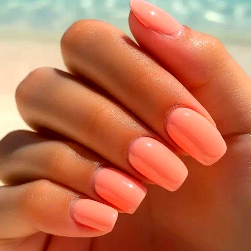 رنگ لاک ژل تابستانی هلویی