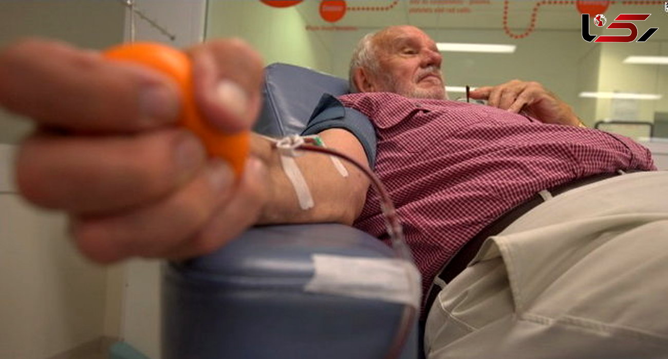 این مرد 81 ساله پس از 6 دهه اهدای خون بازنشسته شد!/نجات جان دو میلیون و 400 هزار کودک