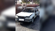 آتش‌سوزی وحشت آور خودروی دانش آموزان در مشهد + فیلم و عکس