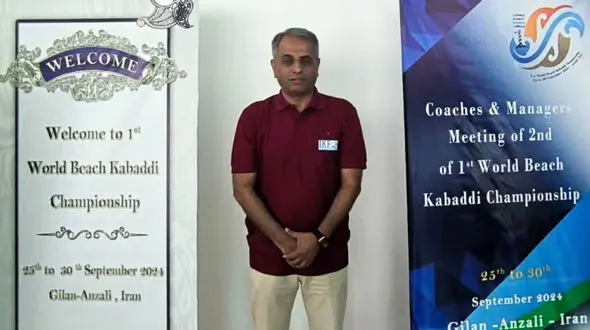 داور نیشکری در میادین جهانی؛ قضاوت قاسم منصوری در مسابقات کبدی ساحلی