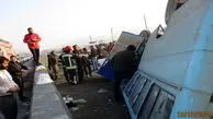 جزئیات واژگونی مینی‌بوس حامل کارگران ساوه/ مصدومیت 10 کارگر 