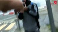 حمله پلیس فرانسه به یک خبرنگار با سلاح ضدشورش+فیلم