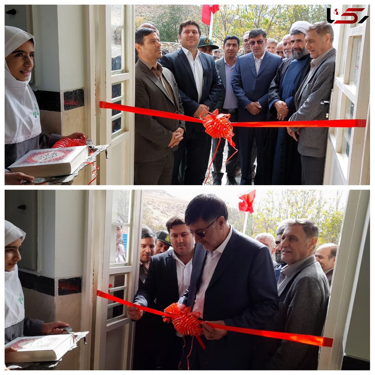 مدرسه خیرساز دو کلاسه برکت باهرمهد در روستای آغبلاغ حمیدیه از توابع بخش نظرکهریزی افتتاح شد