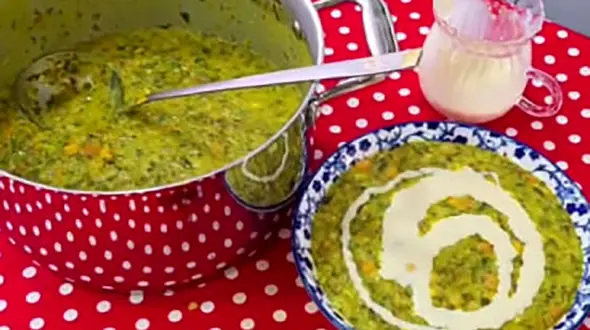 طرز تهیه آش جو ایده آل در پاییز + فیلم