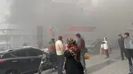 فیلم آتش‌سوزی در پاساژ موبایل رحیمیان تهرانسر