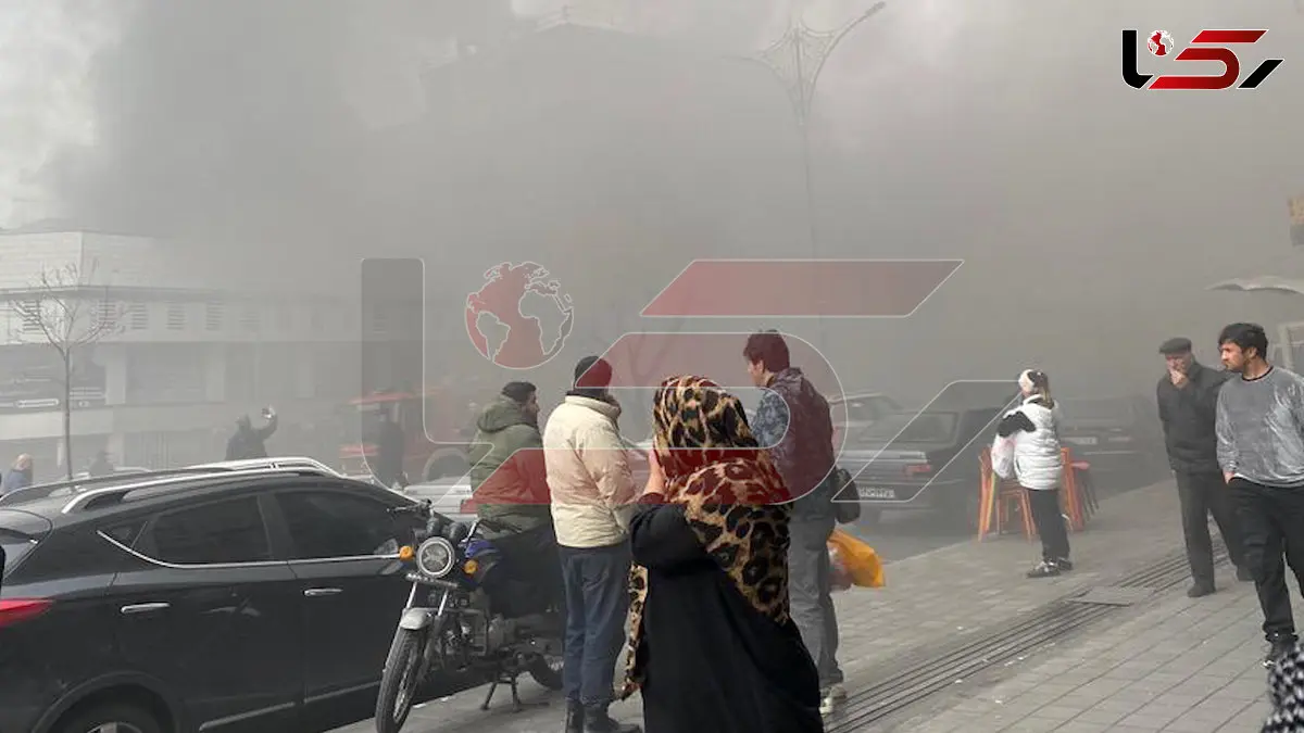 فیلم آتش‌سوزی در پاساژ موبایل رحیمیان تهرانسر