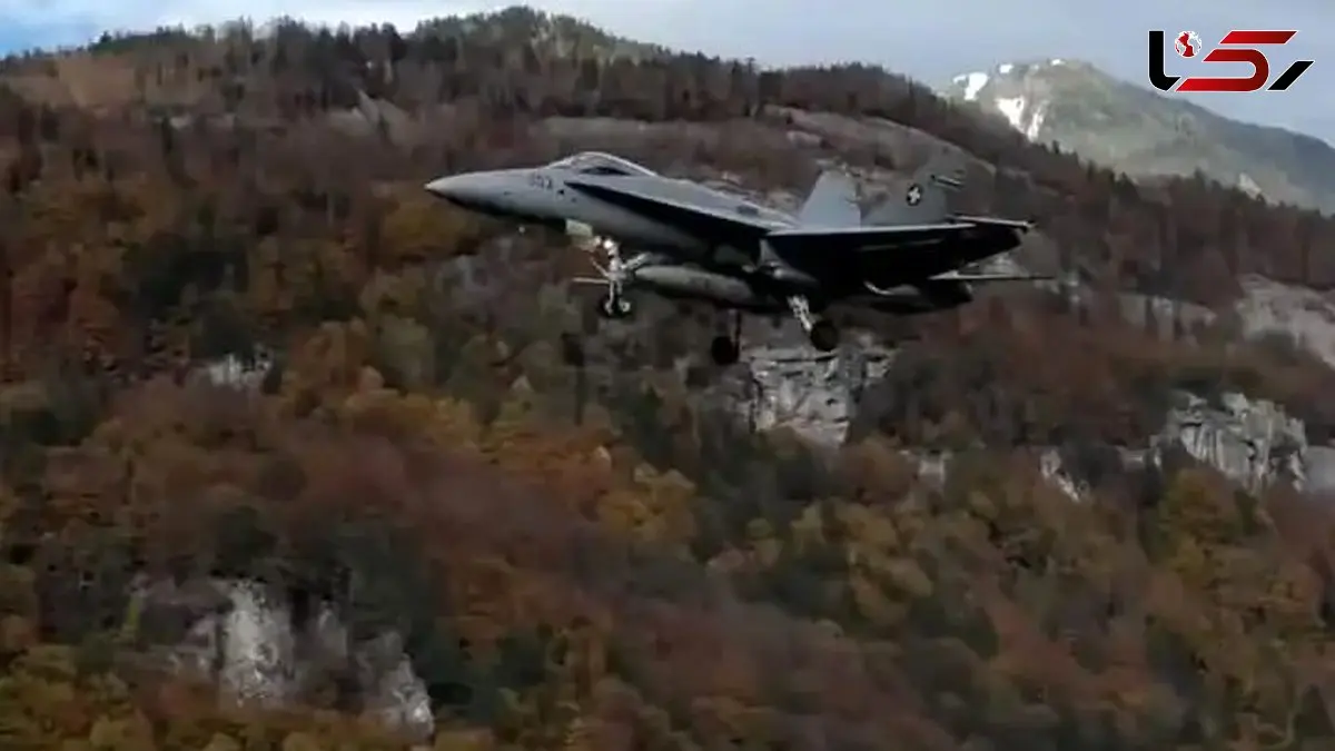 فرود غیرمنتظره جنگنده F18 در گاوداری که همه را شوکه کرد!