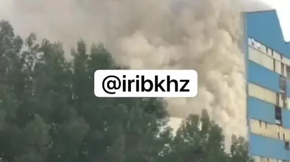 آتش سوزی بزرگ در کارخانه نیشکر هفت + فیلم