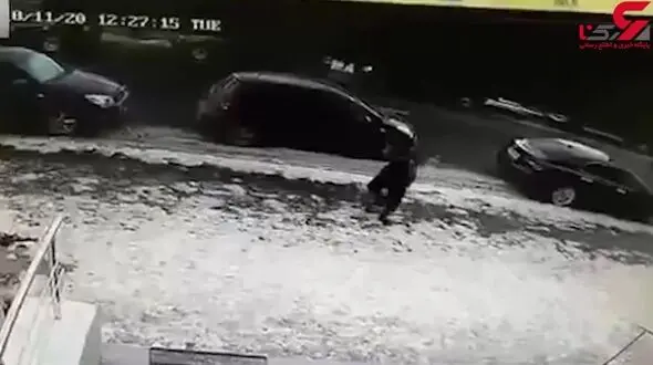 مرگ هولناک یک زن بر اثر سقوط قطعه یخ از آسمان بر سرش +فیلم ( 14+)