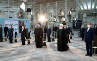 Rouhani, cabinet renew allegiance to Imam Khomeini's ideals