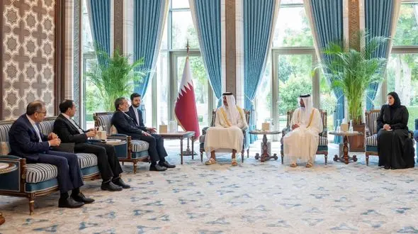  دیدار وزیر امور خارجه و امیر دولت قطر 