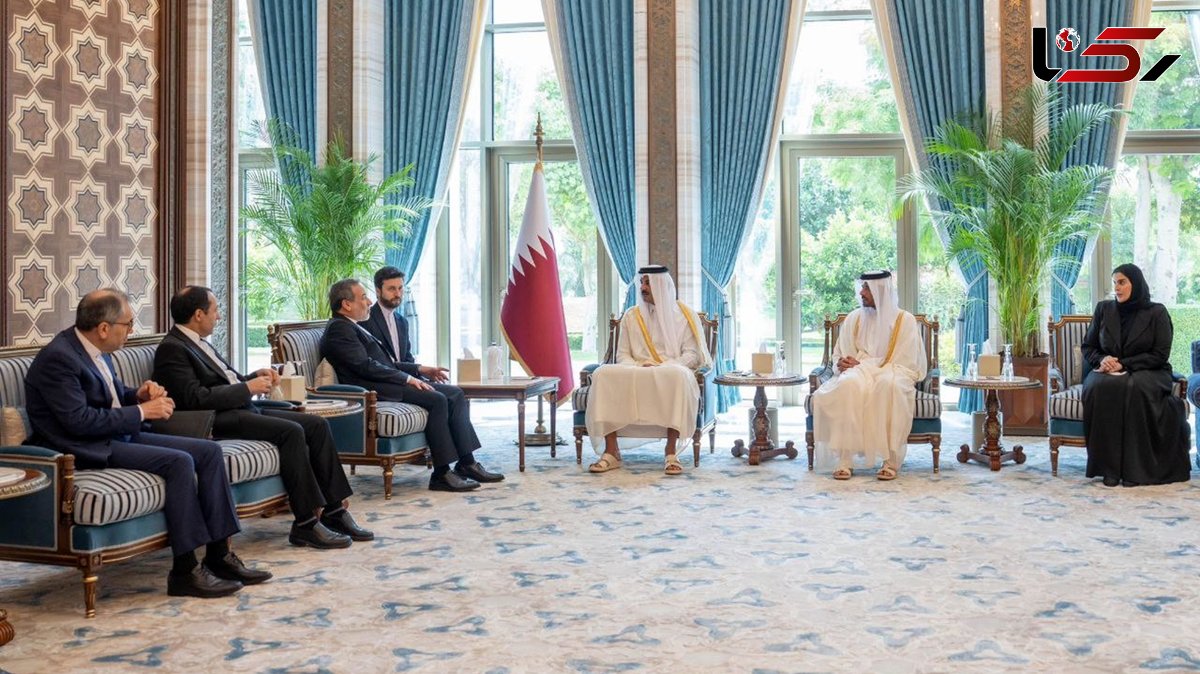 دیدار وزیر امور خارجه و امیر دولت قطر