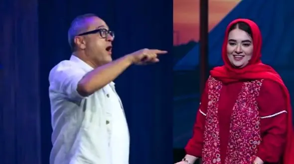 فیلم شوخی بمب خنده در برنامه کارناوال رامبد جوان با تفاوتهای زندگی در تهران و شهرستانها که سالن رو از خنده منفجر کرد/ این بانوی جوان واقعا اول گلوله نمک بود 