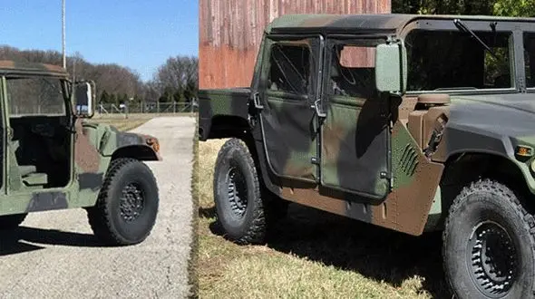 حراج نسخه‌ نظامی هامر +تصاویر 