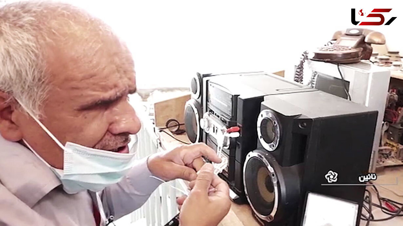 این نابینای ایرانی تعمیرکار حرفه ای است  + فیلم