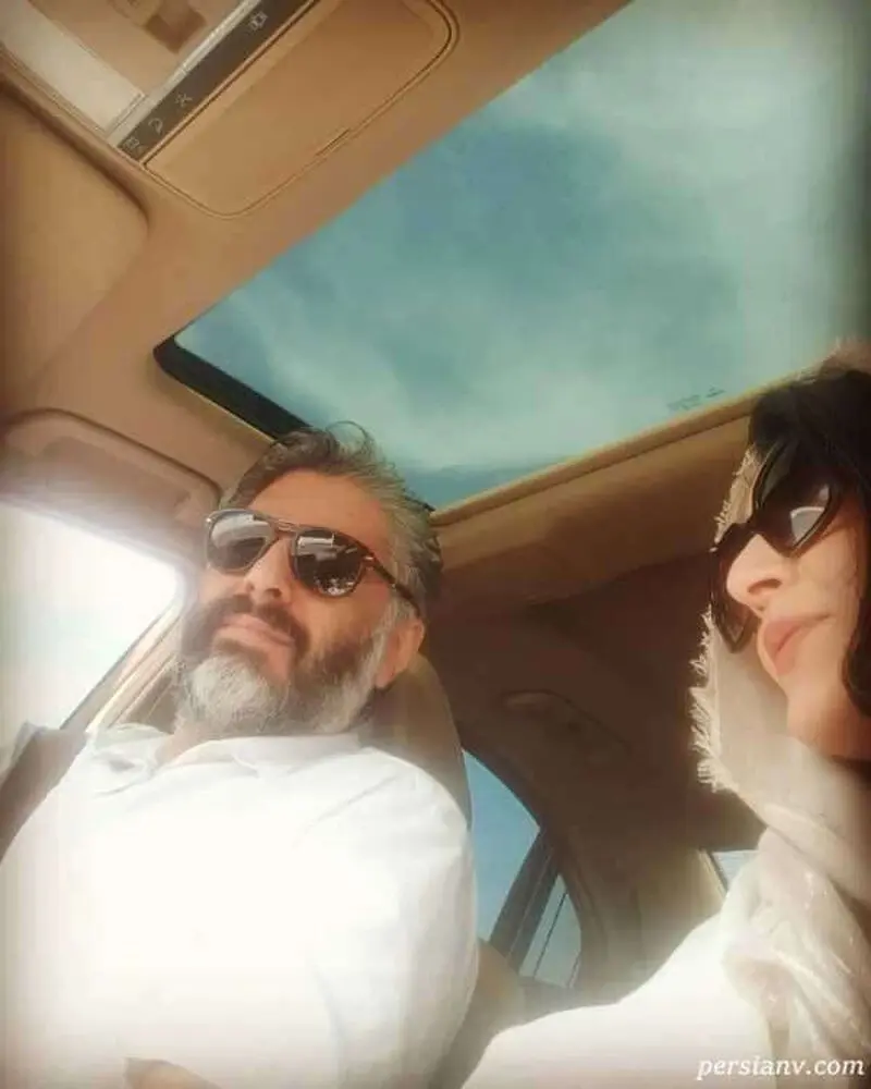 عکس دونفره ساره بیات و همسرش