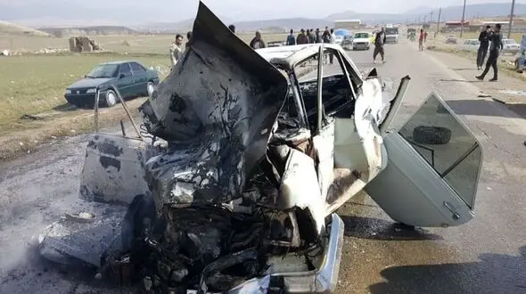  تصادف در جاده بوکان - مهاباد 2 کشته و 4 زخمی برجا گذاشت