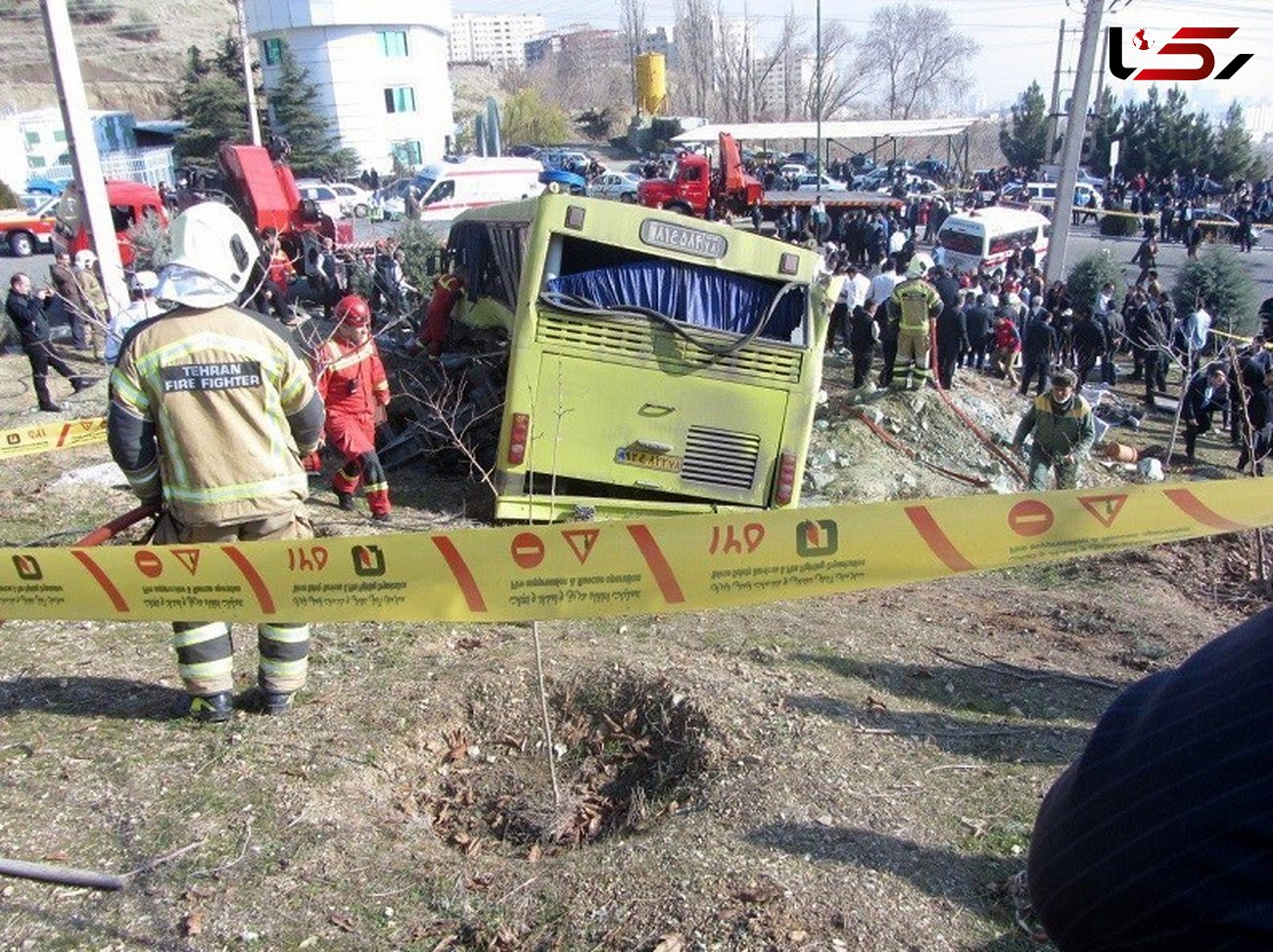 دستور رسیدگی دادستان تهران به حادثه واژگونی اتوبوس در دانشگاه علوم تحقیقات 