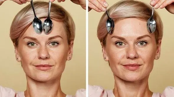 زیبایی صورت بدون هزینه/ ماساژ با قاشق را در خانه تمرین کنید