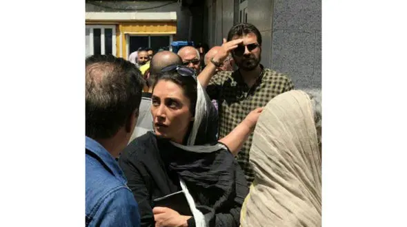 هدیه تهرانی برای شرکت در انتخابات حضور پیدا کرد