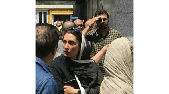 هدیه تهرانی برای شرکت در انتخابات حضور پیدا کرد