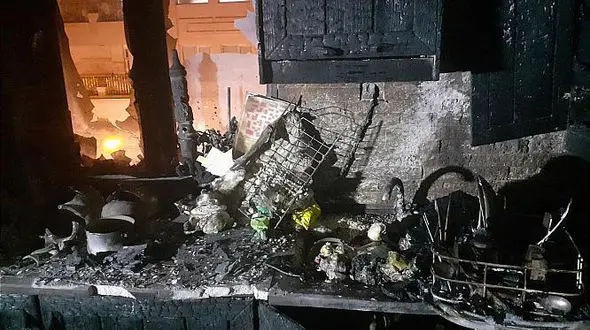  آتش سوزی در خانه ای مسکونی در جهرم