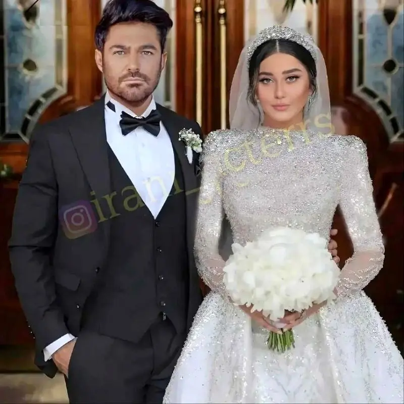 عکس مراسم ازدواج آیسان آقاخانی با محمدرضا گلزار