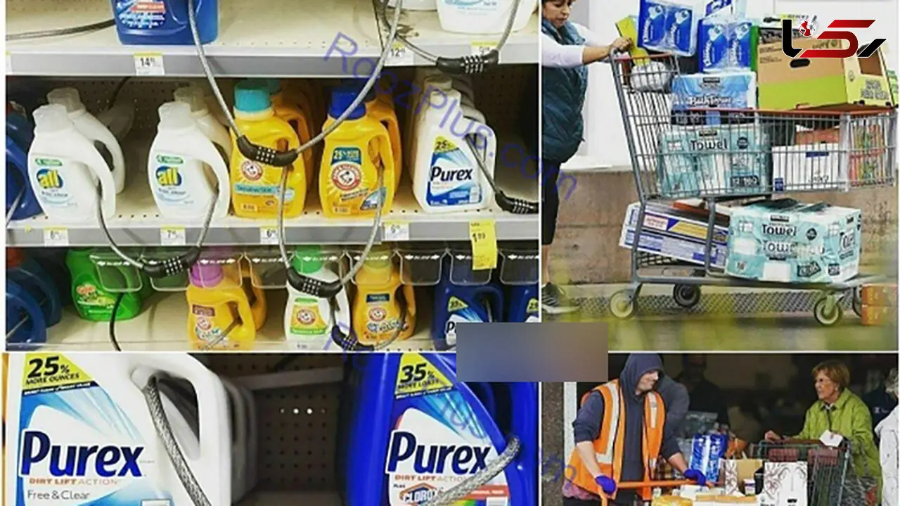 
قفل‌ و زنجیر شدن مواد شوینده در فروشگاه ها +عکس
