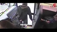 نجات جان مسافر توسط راننده اتوبوس + فیلم