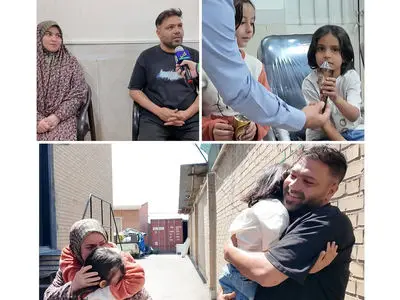 این دو دختر زیبا شبانه در غرب تهران گم شده بودند + عکس های لحظه پیدایش 