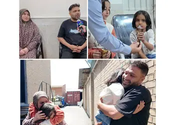 این دو دختر زیبا شبانه در غرب تهران گم شده بودند + عکس های لحظه پیدایش 