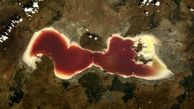تصویر جدید دریاچه ارومیه از ایستگاه فضایی بین المللی