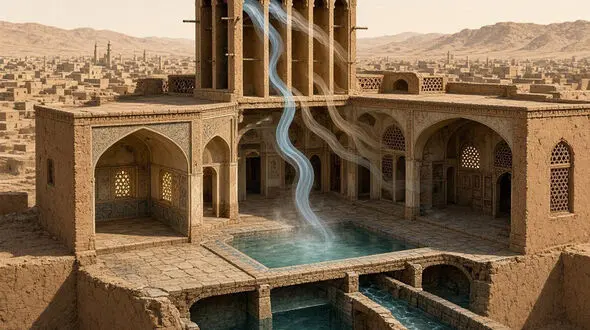 بادگیر؛ شاهکار معماری ایرانی برای مقابله با گرمای کویر/ این کولر طبیعی چگونه بدون برق خانه را خنک می‌کرد؟ 