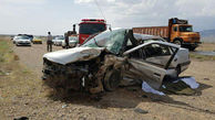 یک کشته و ۳ مجروح در حادثه رانندگی جاده مراغه-هشترود + عکس