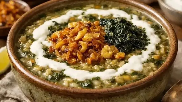 طرز تهیه آش جو لعاب‌ دار و خوشمزه؛ فوت‌ و فن پخت یک آش سنتی و جاافتاده
