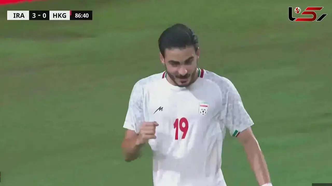 فیلم گل سوم ایران توسط کسری طاهری در دقیقه 73 / گوام 0 - ایران 3