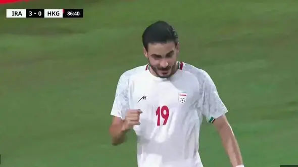 فیلم گل سوم ایران توسط کسری طاهری در دقیقه 73 / گوام 0 - ایران 3