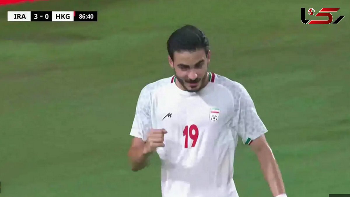 فیلم گل سوم ایران توسط کسری طاهری در دقیقه 73 / گوام 0 - ایران 3