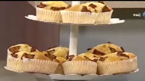 طرز تهیه کلوچه مغزدار شکلاتی بدون فر + فیلم