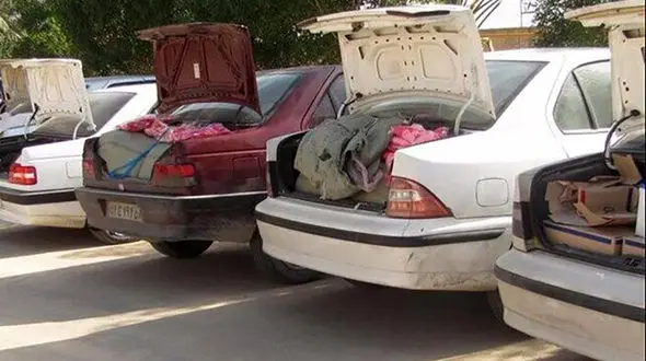 توقیف ۱۴ خودروی شوتی در ساوجبلاغ / محموله میلیاردی داشتند