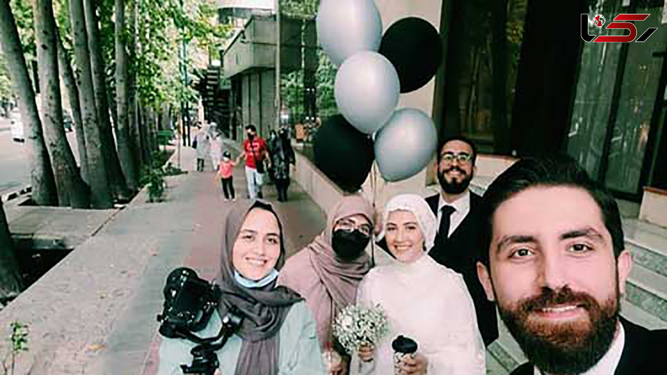  جنجال سازی عروس و داماد تهرانی در خیابان ولیعصر + عکس ها 