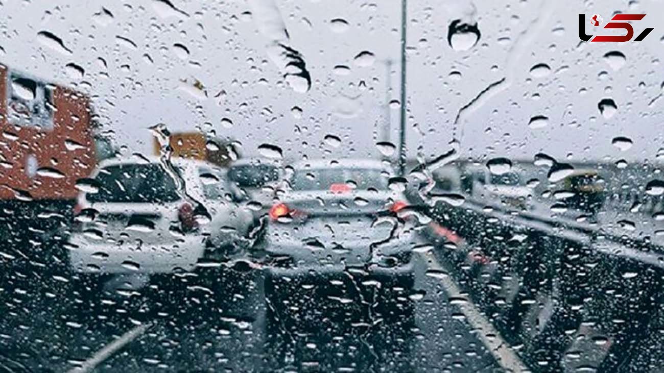 بارندگی در جاده‌های ۶ استان/ ترافیک روان در اکثر جاده‌ها