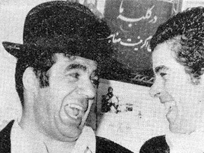 عکس سلبریتی ها  / «بهروز وثوقی و ناصرملک مطیعی» در نمایی از فیلم طوقی / سال 1349