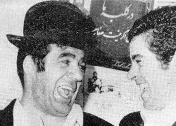 عکس سلبریتی ها  / «بهروز وثوقی و ناصرملک مطیعی» در نمایی از فیلم طوقی / سال 1349